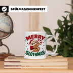 Faultier Tasse Merry Slothmas Lustiges Geschenkidee für Faul – Weiß [farbe:weiß]