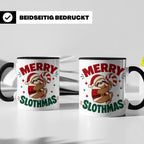 Faultier Tasse Merry Slothmas Lustiges Geschenkidee für Faul – Schwarz [farbe:schwarz]