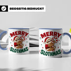 Faultier Tasse Merry Slothmas Lustiges Geschenkidee für Faul – Blau [farbe:blau]