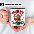 Faultier Tasse Merry Slothmas Lustiges Geschenkidee für Faul – Schwarz [farbe:schwarz]