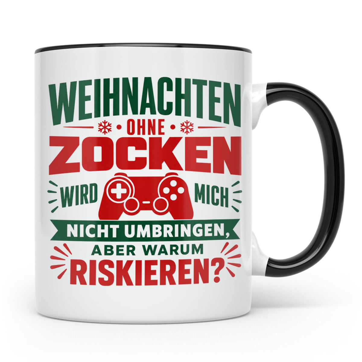 Zocker Tasse Weihnachten lustiger Spruch Gamer Controller to – Schwarz [farbe:schwarz]