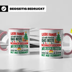 Lustige Tasse Weihnachten Familie Spruch, Bestes Geschenkide – Rosa [farbe:rosa]