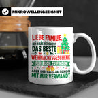 Lustige Tasse Weihnachten Familie Spruch, Bestes Geschenkide – Weiß [farbe:weiß]