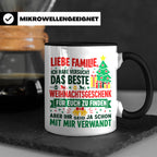 Lustige Tasse Weihnachten Familie Spruch, Bestes Geschenkide – Schwarz [farbe:schwarz]