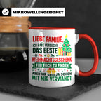 Lustige Tasse Weihnachten Familie Spruch, Bestes Geschenkide – Rot [farbe:rot]