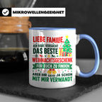 Lustige Tasse Weihnachten Familie Spruch, Bestes Geschenkide – Blau [farbe:blau]