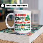 Lustige Tasse Weihnachten Familie Spruch, Bestes Geschenkide – Weiß [farbe:weiß]