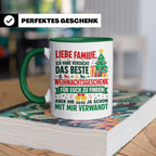 Lustige Tasse Weihnachten Familie Spruch, Bestes Geschenkide – Grün [farbe:grün]