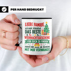 Lustige Tasse Weihnachten Familie Spruch, Bestes Geschenkide – Schwarz [farbe:schwarz]