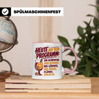 Glühwein Tasse mit lustigem Spruch Heute auf dem Programm: E – Rosa [farbe:rosa]