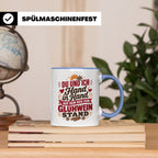 Glühwein Tasse Du und Ich Hand in Hand, lustiger Spruch Weih – Blau [farbe:blau]