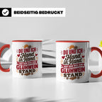 Glühwein Tasse Du und Ich Hand in Hand, lustiger Spruch Weih – Rot [farbe:rot]