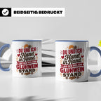 Glühwein Tasse Du und Ich Hand in Hand, lustiger Spruch Weih – Blau [farbe:blau]