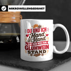 Glühwein Tasse Du und Ich Hand in Hand, lustiger Spruch Weih – Weiß [farbe:weiß]
