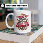 Glühwein Tasse Du und Ich Hand in Hand, lustiger Spruch Weih – Weiß [farbe:weiß]