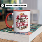 Glühwein Tasse Du und Ich Hand in Hand, lustiger Spruch Weih – Rot [farbe:rot]