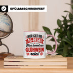 Glühwein Tasse 1G Regel, lustiger Weihnachtsmarkt Becher, Ge – Rosa [farbe:rosa]