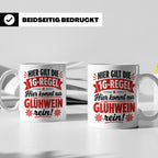 Glühwein Tasse 1G Regel, lustiger Weihnachtsmarkt Becher, Ge – Weiß [farbe:weiß]