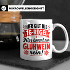 Glühwein Tasse 1G Regel, lustiger Weihnachtsmarkt Becher, Ge – Weiß [farbe:weiß]