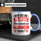 Glühwein Tasse 1G Regel, lustiger Weihnachtsmarkt Becher, Ge – Blau [farbe:blau]