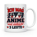 Anime Tasse mit Spruch Ich mag Anime und vielleicht 3 Leute, – Weiß [farbe:weiß]
