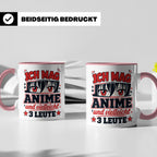 Anime Tasse mit Spruch Ich mag Anime und vielleicht 3 Leute, – Rosa [farbe:rosa]
