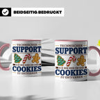 Technischer Support Tasse Cookies entfernen lustig Geschenki – Rosa [farbe:rosa]