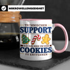 Technischer Support Tasse Cookies entfernen lustig Geschenki – Rosa [farbe:rosa]