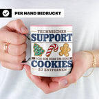 Technischer Support Tasse Cookies entfernen lustig Geschenki – Rosa [farbe:rosa]