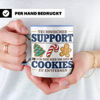 Technischer Support Tasse Cookies entfernen lustig Geschenki – Blau [farbe:blau]