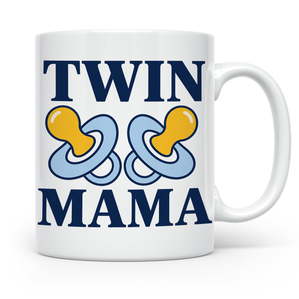 Zwillingsmama Tasse für Jungen, Geschenk für werdende Mutter – Weiß [farbe:weiß]