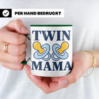 Zwillingsmama Tasse für Jungen, Geschenk für werdende Mutter – Grün [farbe:grün]