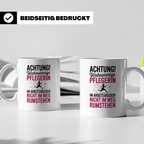 Wahnsinnige Pflegerin Tasse - Nicht im Weg rumstehen! Gesche – Weiß [farbe:weiß]