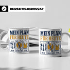 Handwerker Tasse Mein Plan für Heute lustiger Spruch für Sch – Weiß [farbe:weiß]