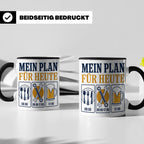 Handwerker Tasse Mein Plan für Heute lustiger Spruch für Sch – Schwarz [farbe:schwarz]