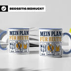 Handwerker Tasse Mein Plan für Heute lustiger Spruch für Sch – Blau [farbe:blau]