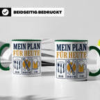 Handwerker Tasse Mein Plan für Heute lustiger Spruch für Sch – Grün [farbe:grün]