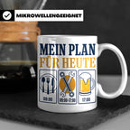 Handwerker Tasse Mein Plan für Heute lustiger Spruch für Sch – Weiß [farbe:weiß]