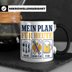 Handwerker Tasse Mein Plan für Heute lustiger Spruch für Sch – Schwarz [farbe:schwarz]