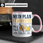 Handwerker Tasse Mein Plan für Heute lustiger Spruch für Sch – Rosa [farbe:rosa]