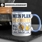 Handwerker Tasse Mein Plan für Heute lustiger Spruch für Sch – Blau [farbe:blau]