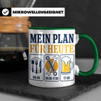 Handwerker Tasse Mein Plan für Heute lustiger Spruch für Sch – Grün [farbe:grün]