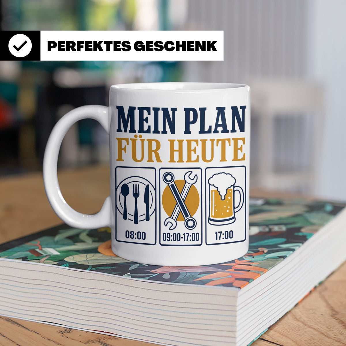 Handwerker Tasse Mein Plan für Heute lustiger Spruch für Sch – Weiß [farbe:weiß]