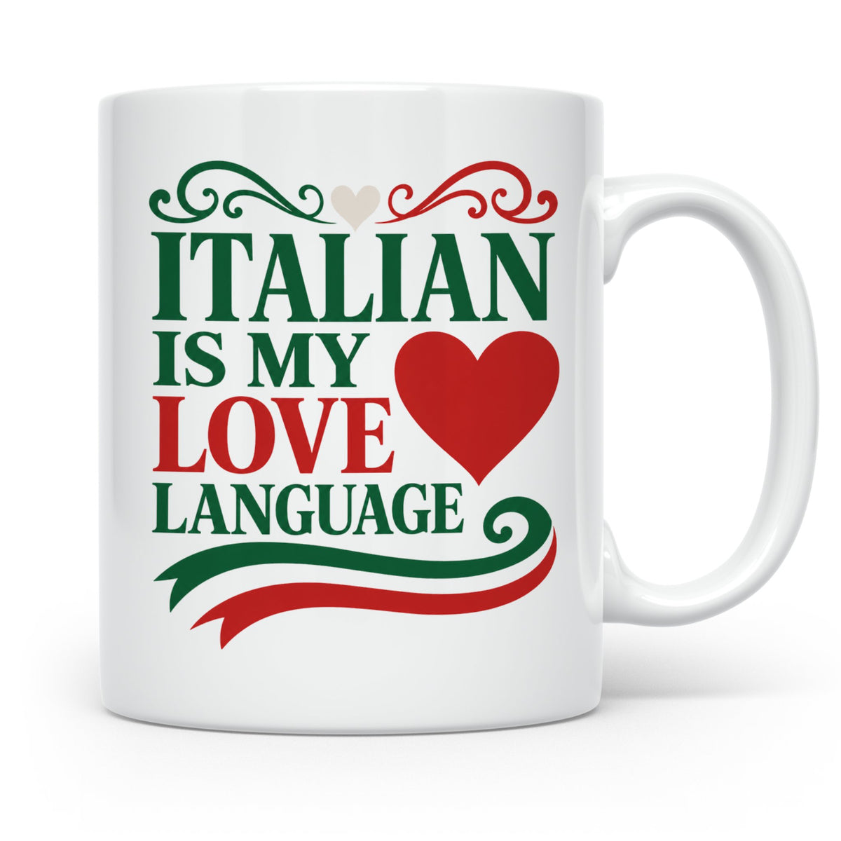 Italien Tasse Italian is my Love Language Spruch, Geschenk f – Weiß [farbe:weiß]