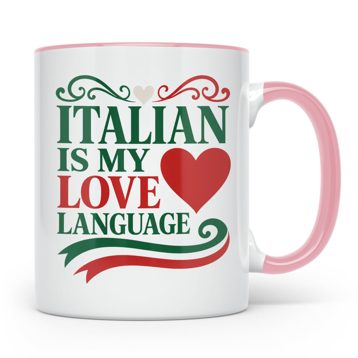 Italien Tasse Italian is my Love Language Spruch, Geschenk f – Rosa [farbe:rosa]