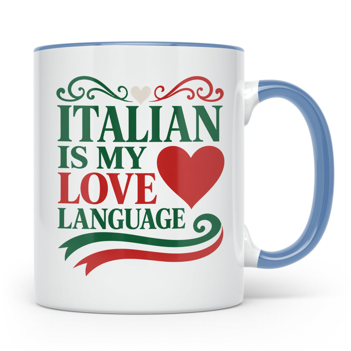 Italien Tasse Italian is my Love Language Spruch, Geschenk f – Blau [farbe:blau]