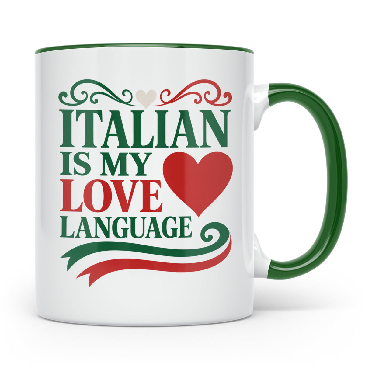 Italien Tasse Italian is my Love Language Spruch, Geschenk f – Grün [farbe:grün]