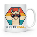 Cooler Onkel Tasse Lama, Lustiges Geschenk für den besten On – Weiß [farbe:weiß]