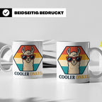 Cooler Onkel Tasse Lama, Lustiges Geschenk für den besten On – Weiß [farbe:weiß]