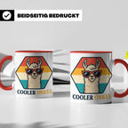 Cooler Onkel Tasse Lama, Lustiges Geschenk für den besten On – Rot [farbe:rot]